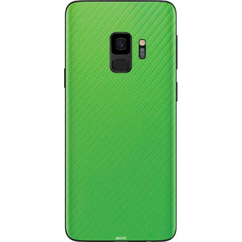 Green Carbon Fiber Specialty Material Galaxy S9 Skin